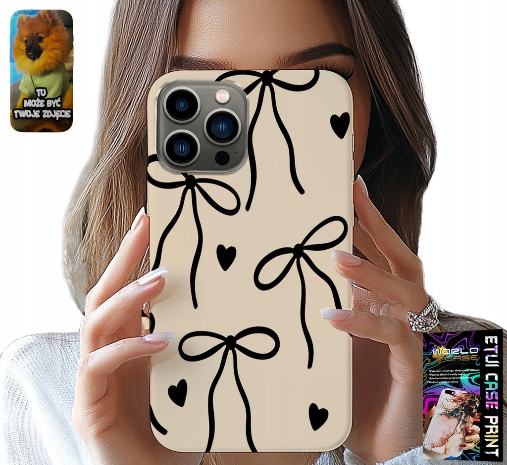 Hülle Für Iphone 13 Pro - Beige Schleife Band Modische Designs