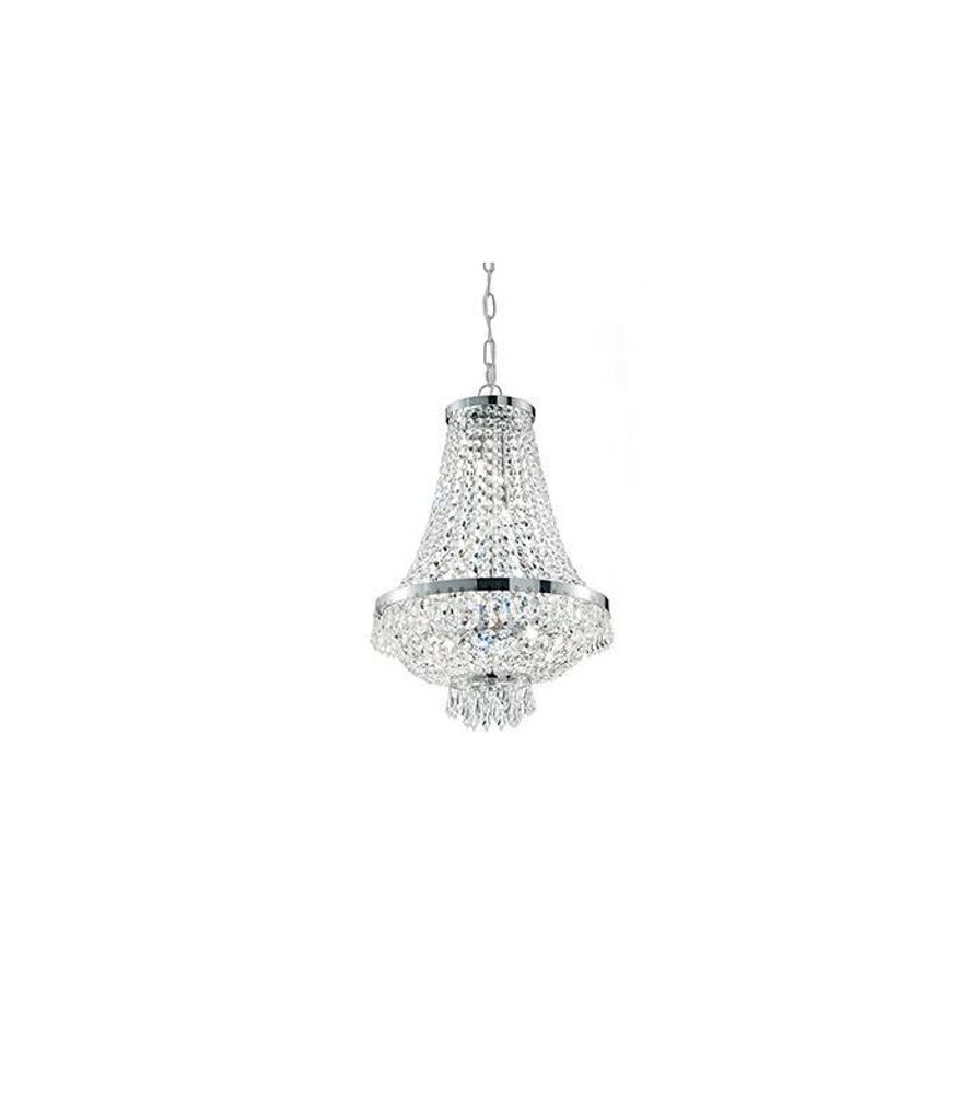 Caesar Classic Kronleuchter Metall-Kristall Chrom 6 Lichter Produktbild 