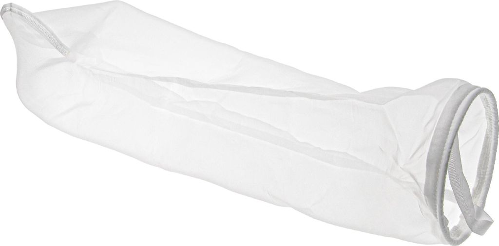 vhbw Universal Filtersocke für Aquarien, Pools, Skimmer - Filterbeutel, Nylon, 18 x 29 cm, 100 Mikrometer Weiß