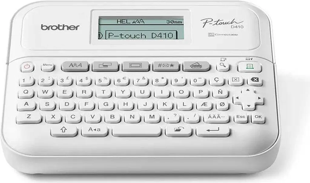 Brother PT-D410VP Étiqueteuse QWERTY Rubans TZe Résolution 180 DPI Blanc