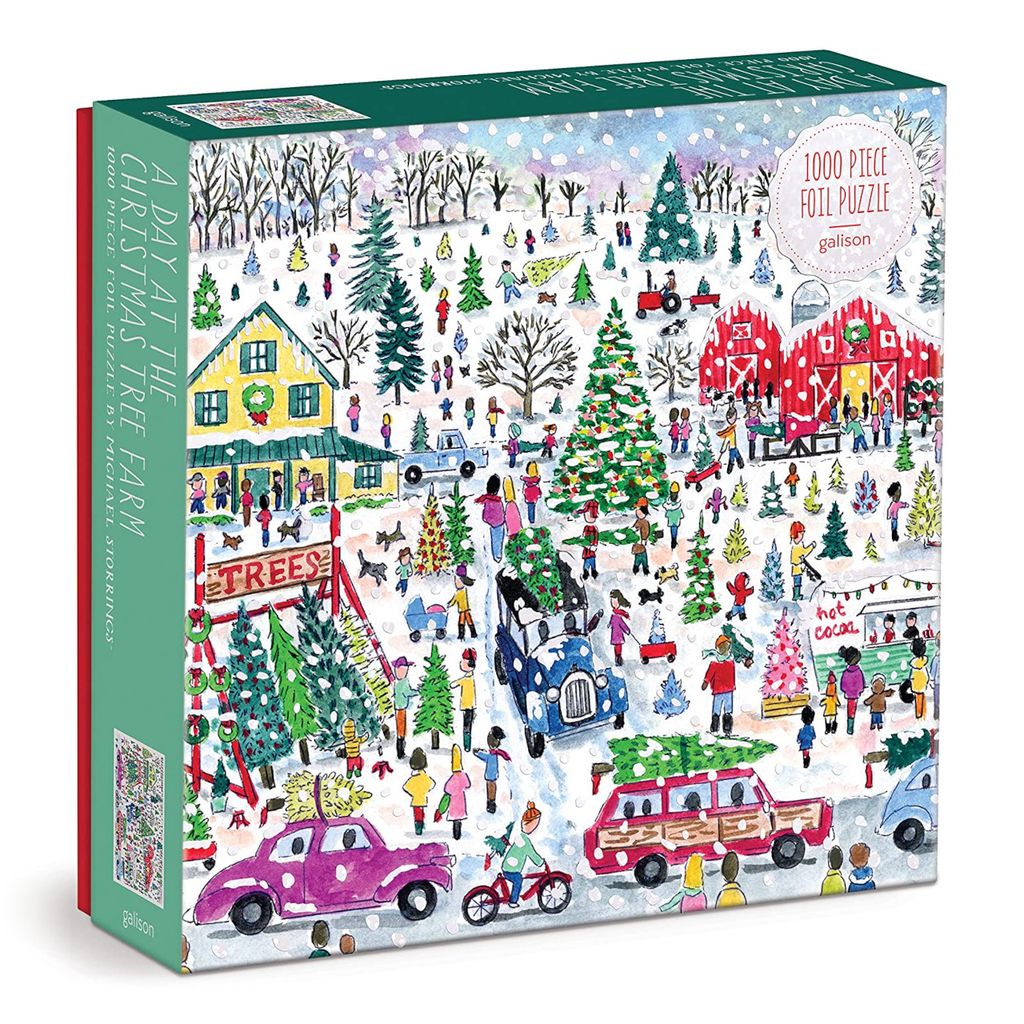 Puzzle Farma z choinkami 1000 elementów Zdjęcie produktu 