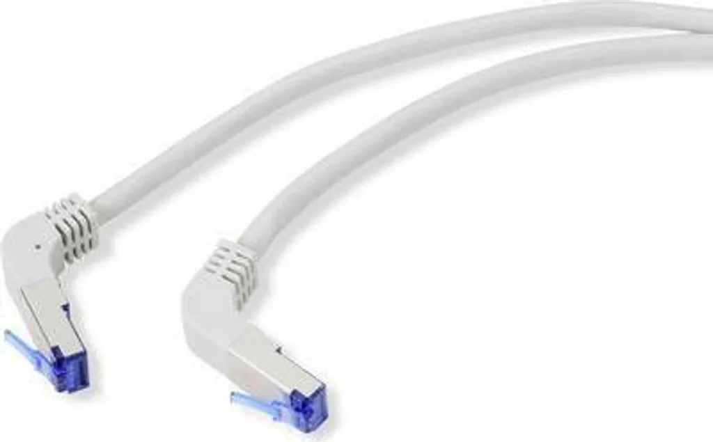Câble Ethernet RJ45 20m CAT 6a S/FTP Gris : stop aux câbles pliés à 90°