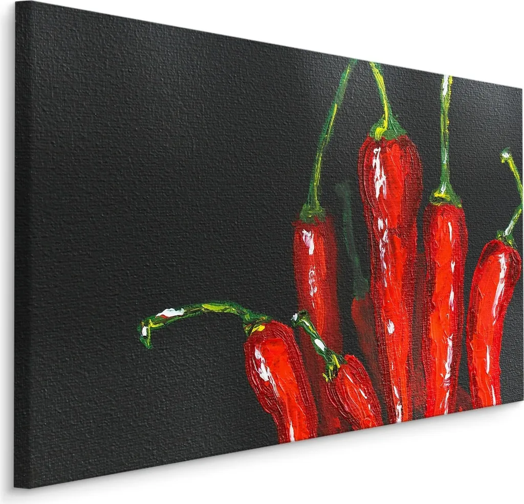 Quadro Cucina 100x70 Peperoncino Rosso XXL - Tela Arredo Ristorante