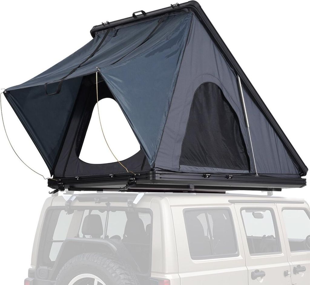 Rooftop Tent Hard Shell 2-3 Person Waterproof for Jeep SUV Truck w/ Ladder
