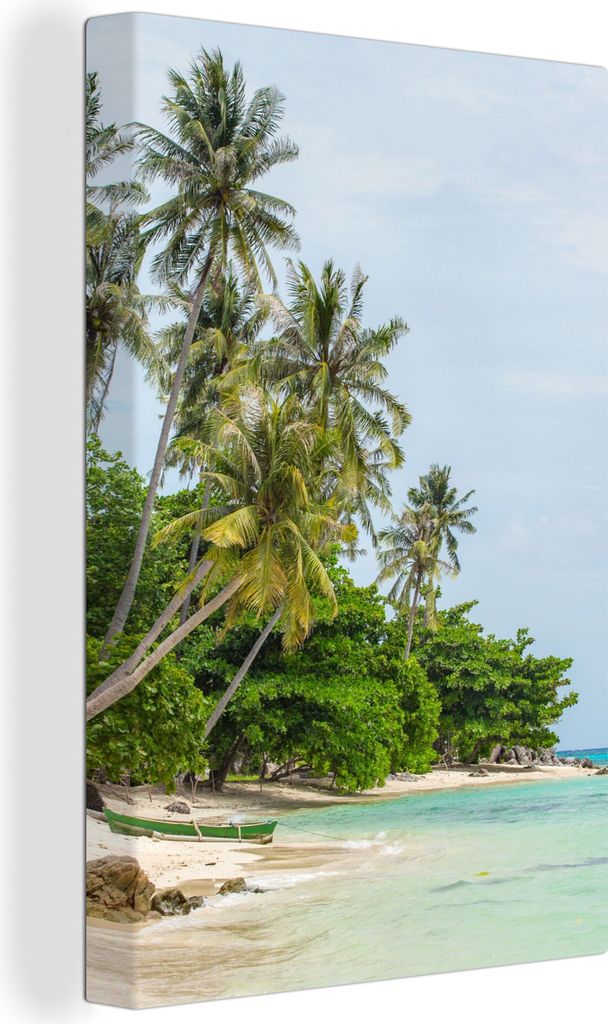 OneMillionCanvasses - Leinwandbilder - 90x140 cm, Palmen - Strand - Sommer - Tropisch, Wandbilder Kunstdruck Wanddekoration - Foto auf Leinwand -...