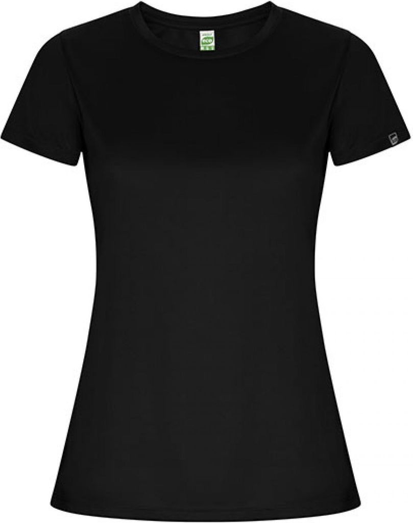 Roly Eco CA0428 | WomenŽs Imola T-Shirt Damen T-Shirt - Farbe: Black 02 - Größe: XL