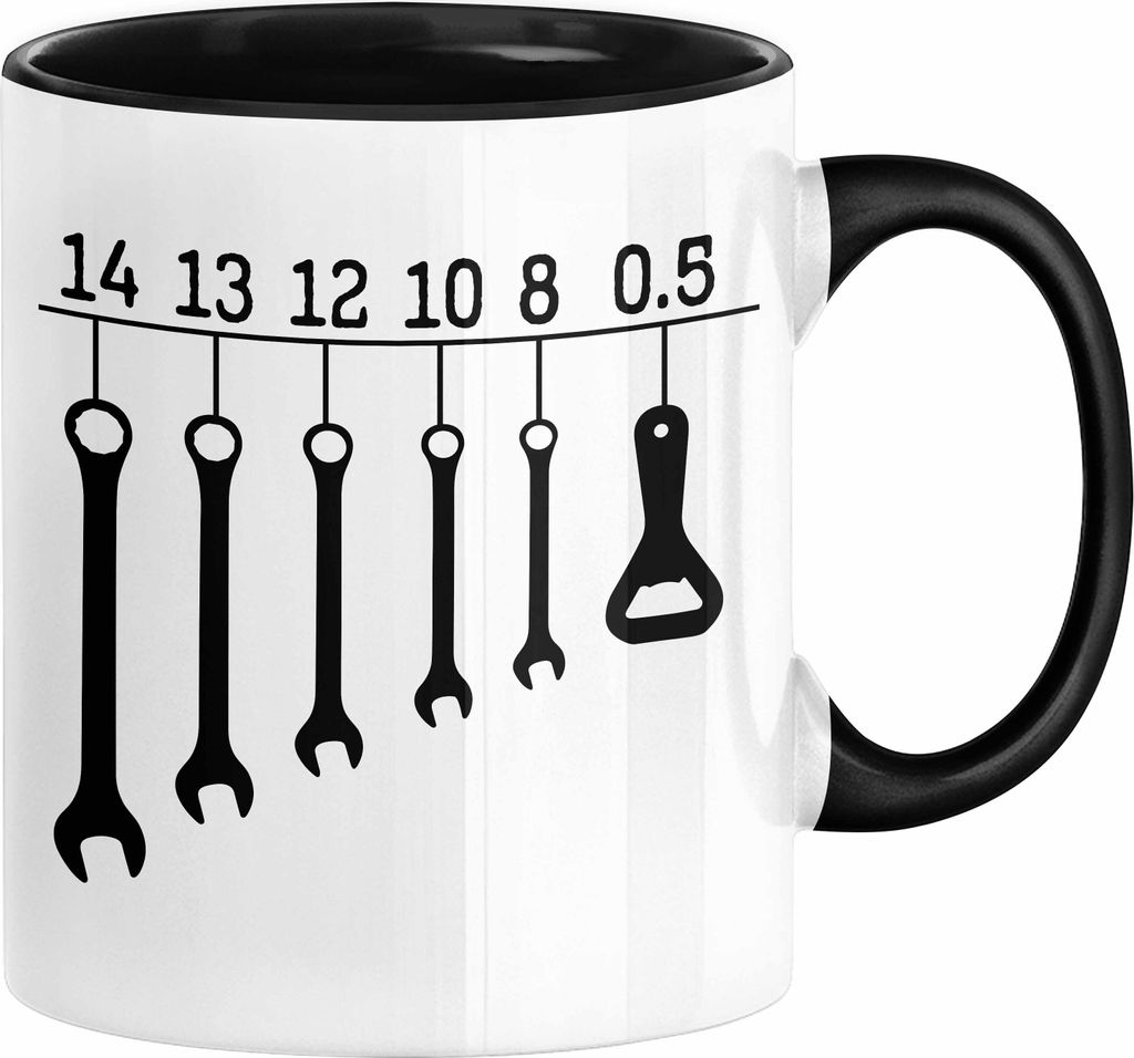 KFZ-Mechaniker Geschenk Tasse Schraubenschlüssel Produktbild 