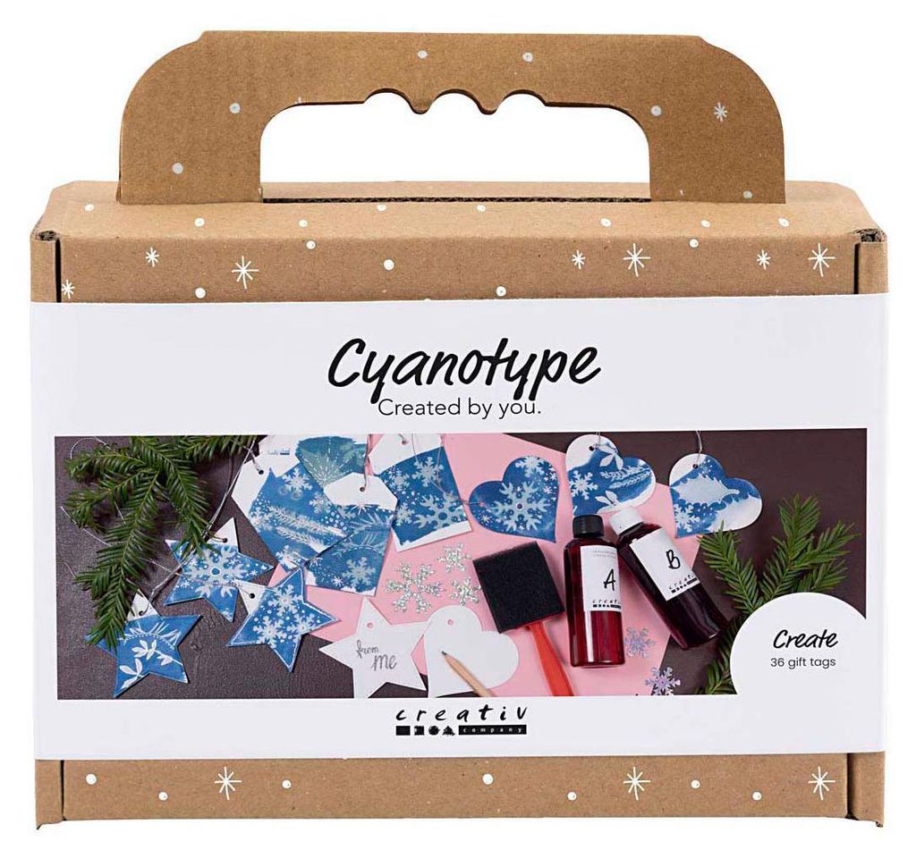 Creativ Company Cyanotypie Bastelset - kreative Geschenkanhänger gestalten