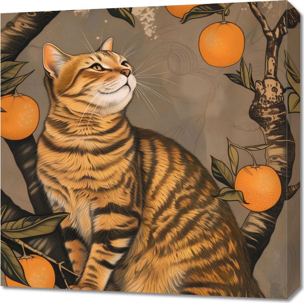 Bild 60x60cm Wo sind diese Pfoten