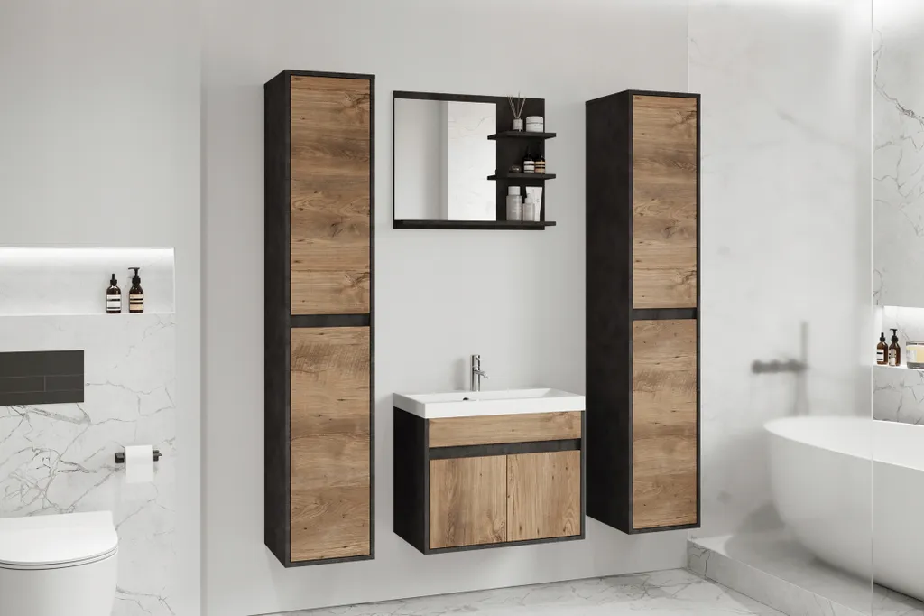 Aménager une salle de bain zen avec l'ensemble BRAZORIA et vasque