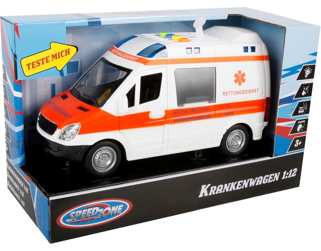 Spoedtransportwagen met licht en geluid, overig Productafbeelding 