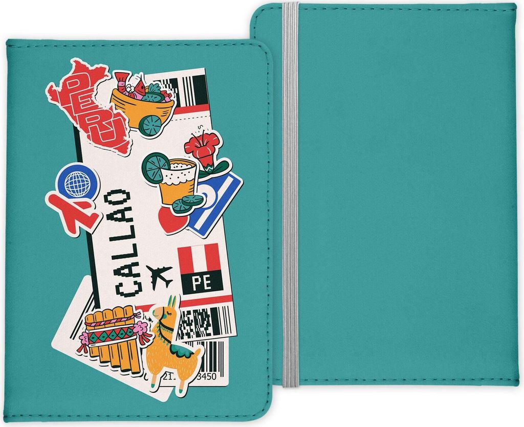 22Feels Callao Souvenir Reisepasshülle Organizer Reisen Gadgets Peru Südamerika Urlaub Kunst-Leder Etui Cover Frauen Männer Kinder