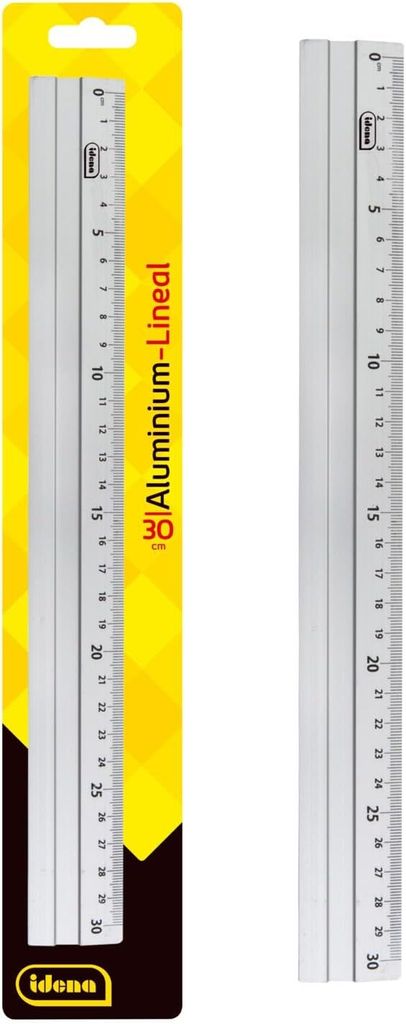 Idena 602122 - Alu - Lineal 30 cm, silber Produktbild 