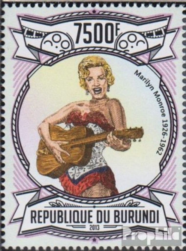 Briefmarken Burundi 2013 Mi 3052 (kompl.Ausg.) postfrisch Marilyn Monroe