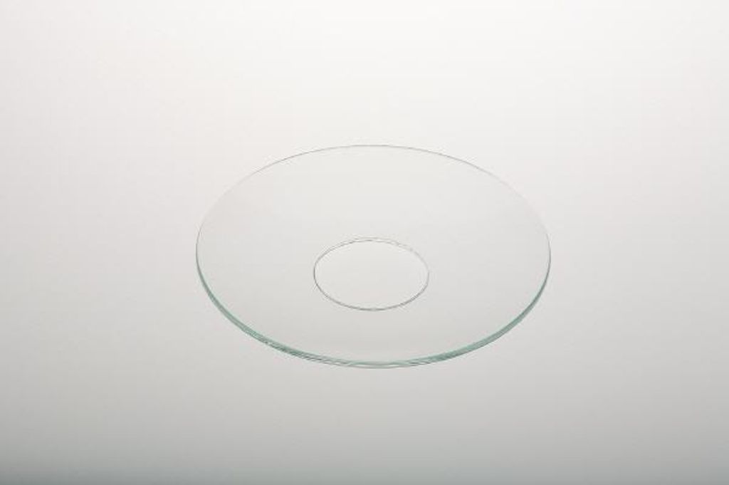 Tropfschale, Glas, Außen-Ø 7,8 cm Kerzentropfenfänger, Innen-Ø 2,5 cm Kerzentropfenfänger
