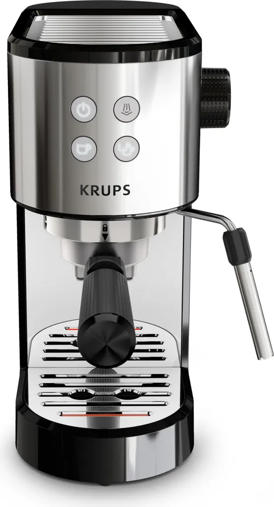 Fini le café tiède : Krups XP4418 Virtuoso pour un Expresso chaud et intense