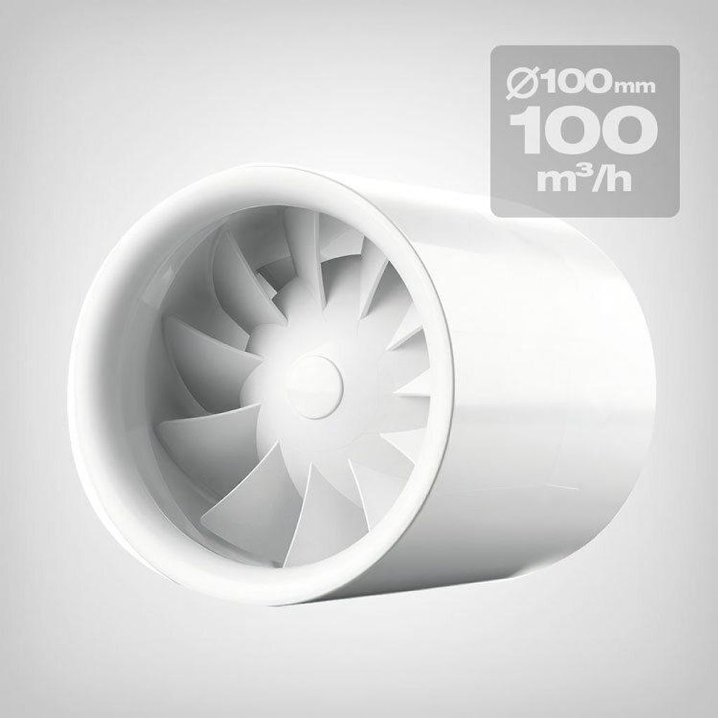 Axiallüfter Silent, 100 m3/h, 100mm Produktbild 