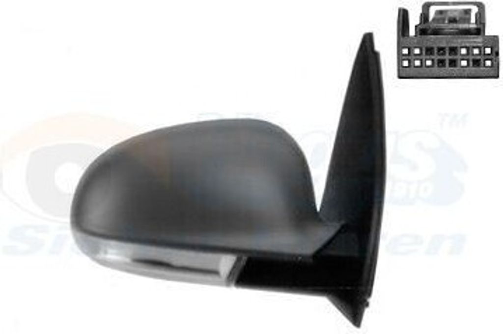 VAN WEZEL 5894808 Außenspiegel Seitenspiegel Rechts für VW Golf V Schrägheck (1K1) Konvex Beheizt Grundiert