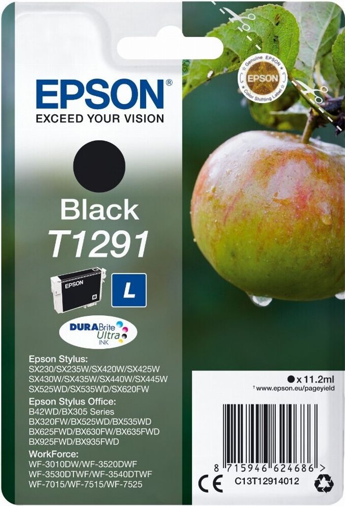 Epson - Cartuccia d'inchiostro Epson T1291 Nero | Soffia in Immagine del prodotto 
