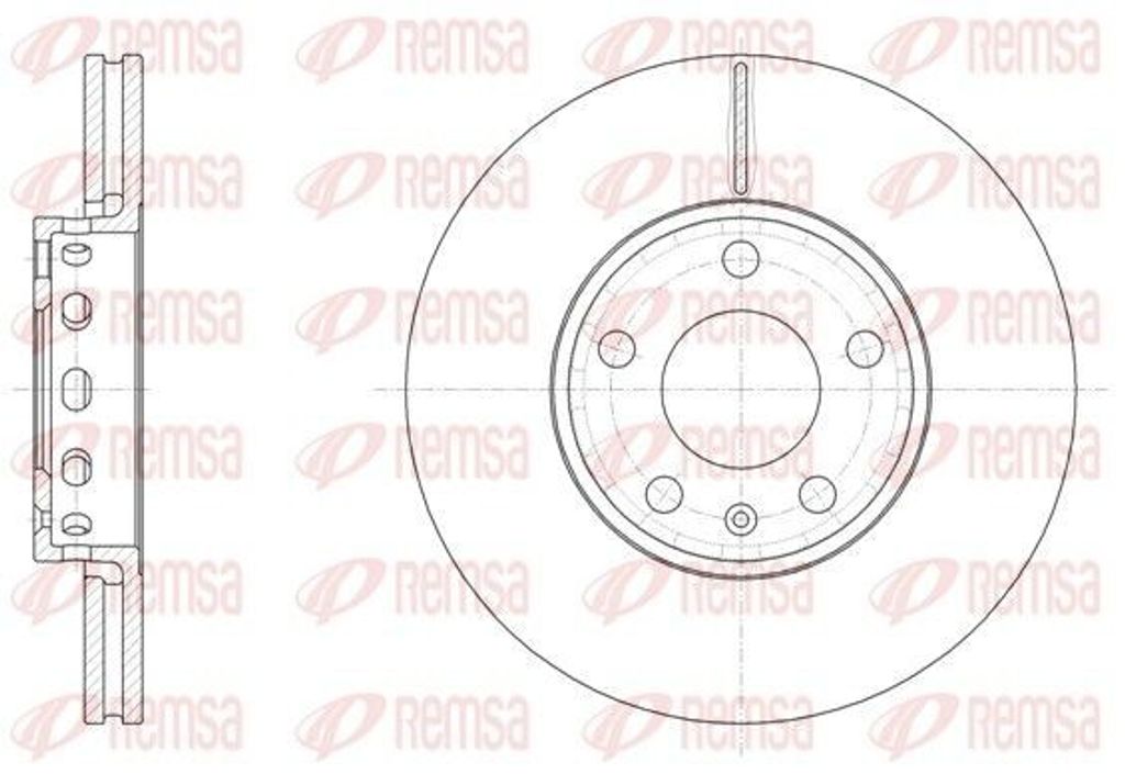 2x REMSA Bremsscheibe 6328.10 vorne für VW PASSAT Variant (3B6) PASSAT (3B3)