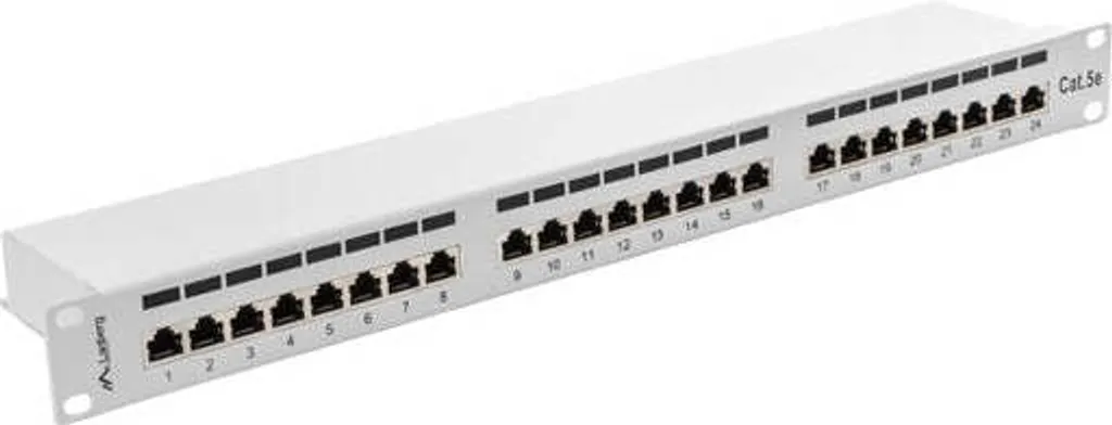 Lanberg PPS5-1024-S Patch Panel 24 Ports 1U Cat.5e Blindé FTP Gris - 3