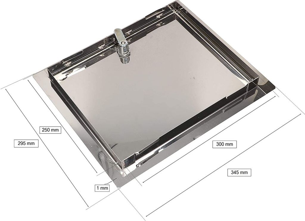 KOTARBAU® Revisionsklappe Größe 25x30cm mit Schlüssel Produktbild 2
