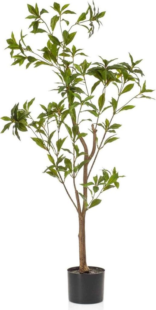 artplants.de Kunstbaum Teepflanze GUSHON, Kunststamm, grün, 120cm - Künstlicher Baum