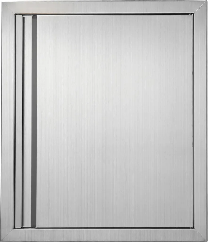 Porte d'accès barbecue 457x533 mm en inox brossé avec poignée intégrée