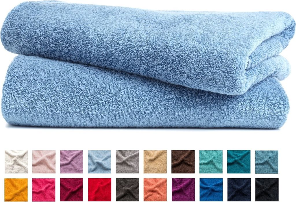 Handtücher Set 500 g/m², 100% Baumwolle, (Duschtücher 70x140 cm, Set, 2-tlg, braun - nr 26), Frottee, mit Aufhänger