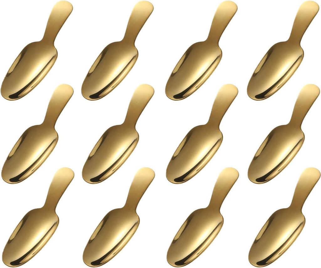 Mini Löffel Set - Perfekt für Gewürze und Superfoods - 12 Stück - Edelstahl