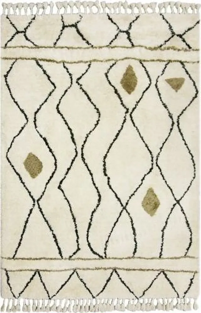 Tapis Ivoire Shaggy 120x180 cm - Solution Sol Froid et Isolation Phonique