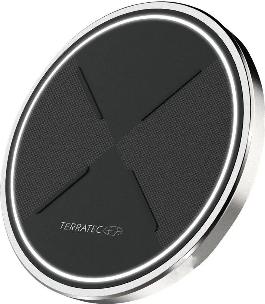 Chargeur à induction circulaire blanc pour smartphone compatible sans fil - 2