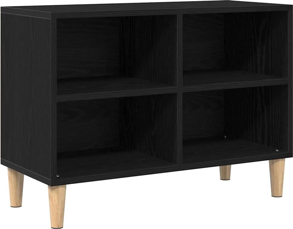 Mobile TV Moderno SYFAX™ Rovere Nero 69.5x30x50 cm - Design Premium