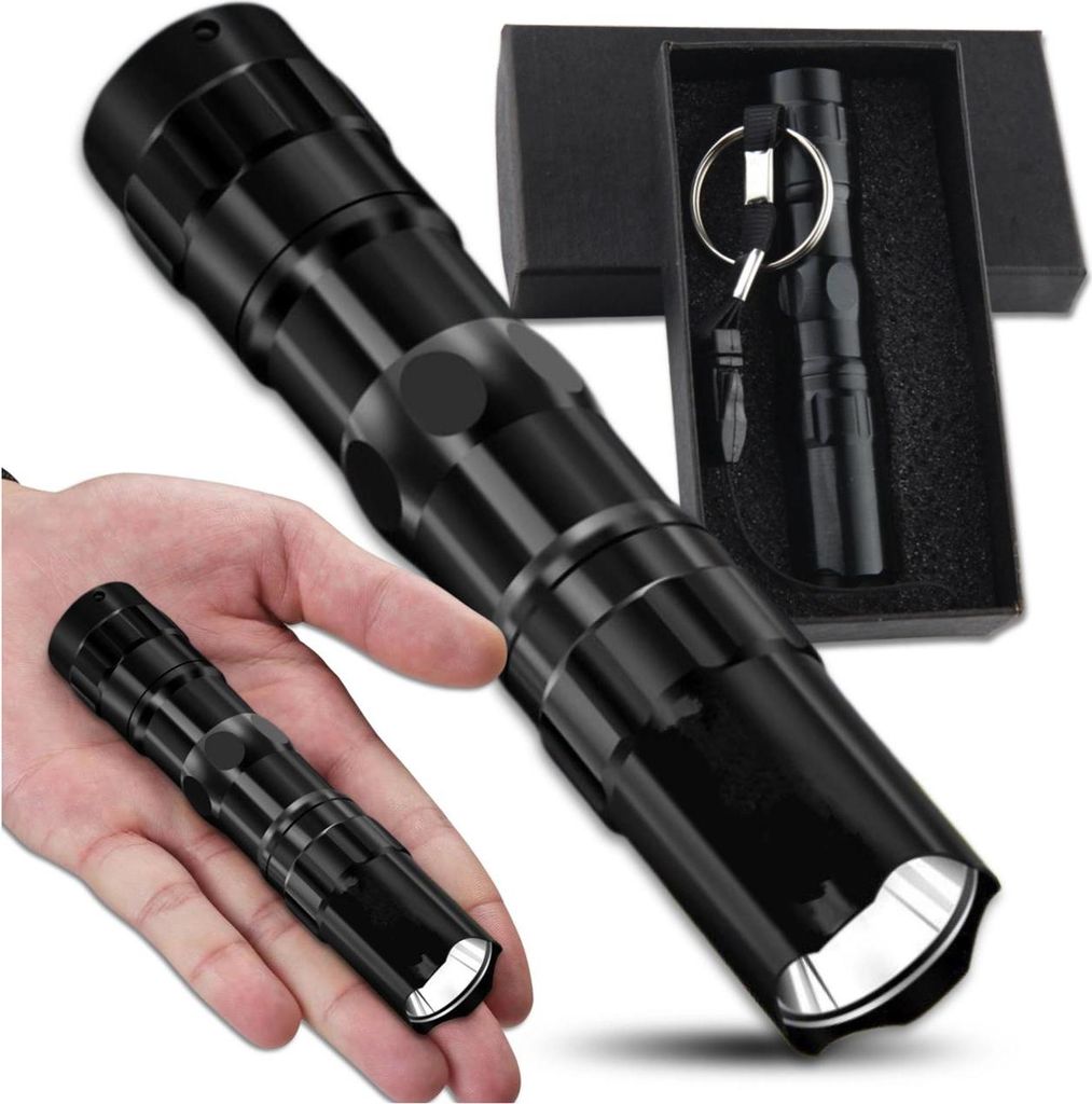EDIBAZZAR | Mini LED Taschenlampe Aluminium Detektor Geschenk