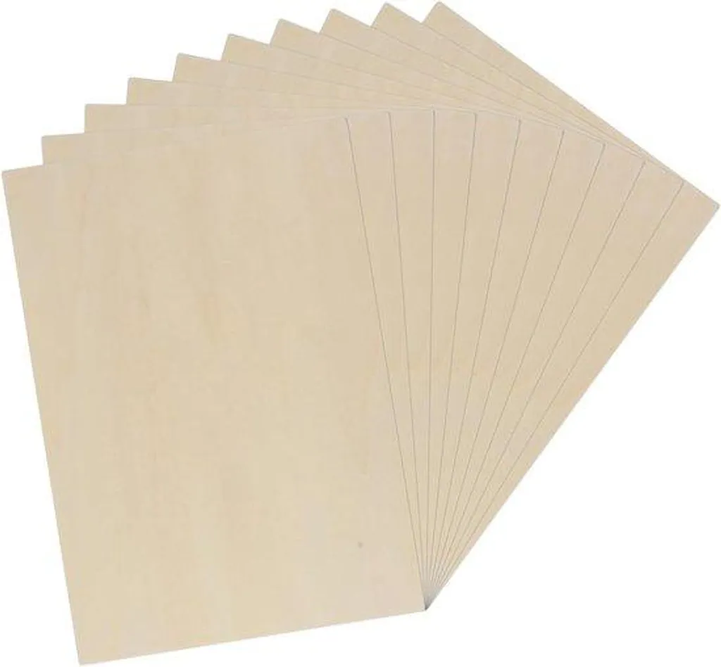 Bois de Balsa 2mm pour Découpe Facile sans Éclat - 10 Panneaux A4 DIY