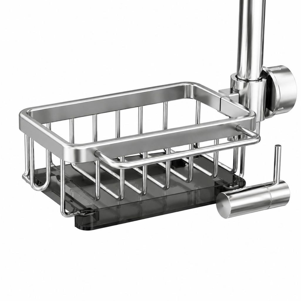 Multifunctionele afwasbak organizer, roestvrijstalen Productafbeelding 