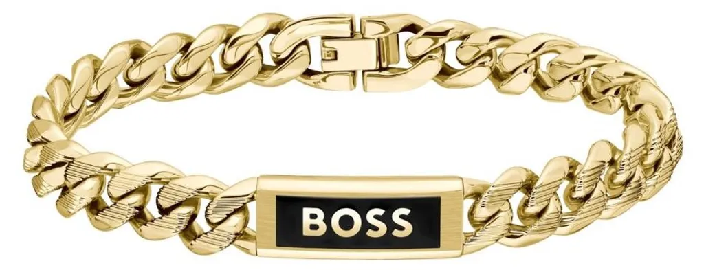 Bracelet homme plaqué or résistant au ternissement - Longueur 19 cm