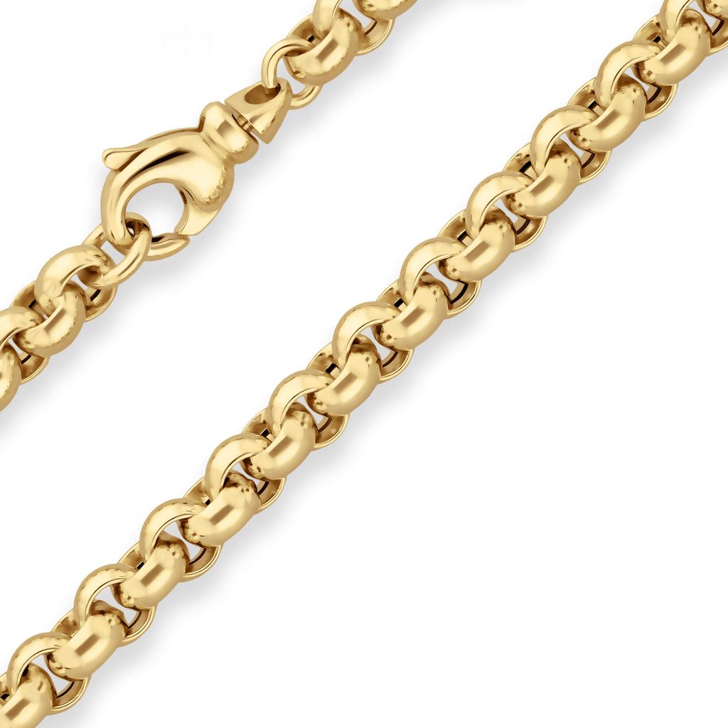 6mm Armband Erbskette Goldarmband Armschmuck aus 585 Gold Gelbgold 19cm