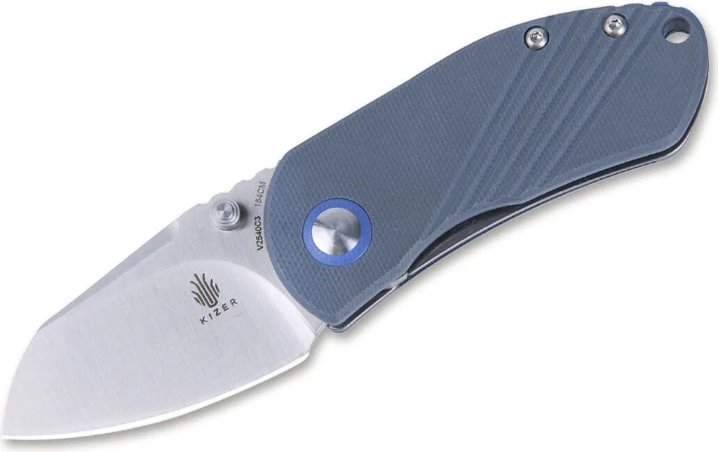 Couteau tactique de poche Contrail G10 Bleu avec manche antidérapant