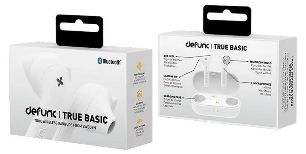 Dites adieu aux fils avec le Casque Bluetooth Defunc True Basic Blanc - 11