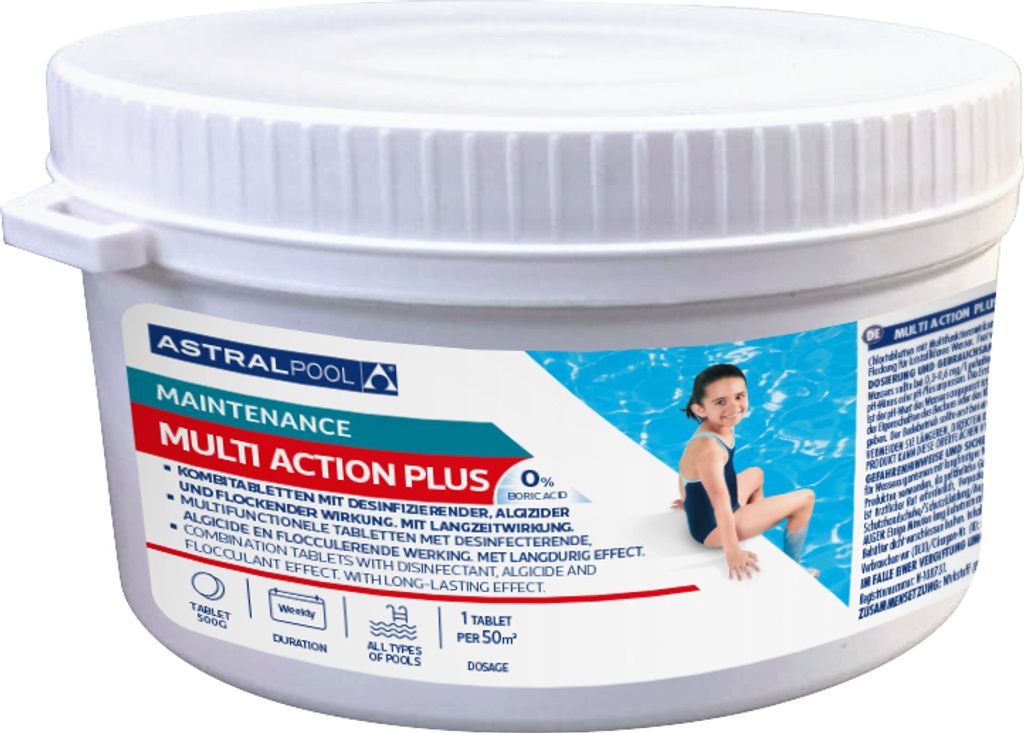 Astralpool Multiaction Plus 500 g Chlortablette 3 in 1 Funktion
