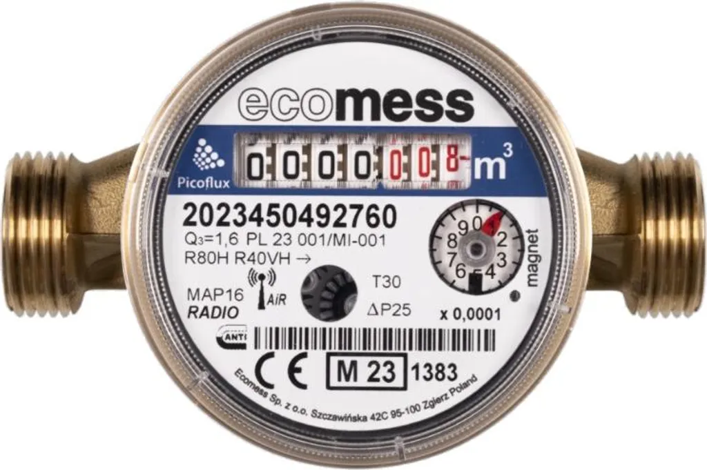 Compteur d'eau DN15 ZWECS pour détecter les fuites et réduire la facture