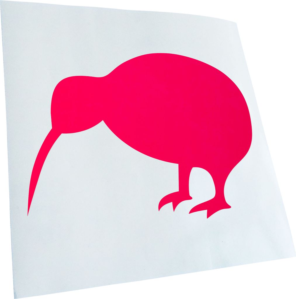 Kiwistar - Autoaufkleber - Kompass - Neon Matt - Aufkleber für Auto Kfz Fahrrad, LKW, Truck Mofa