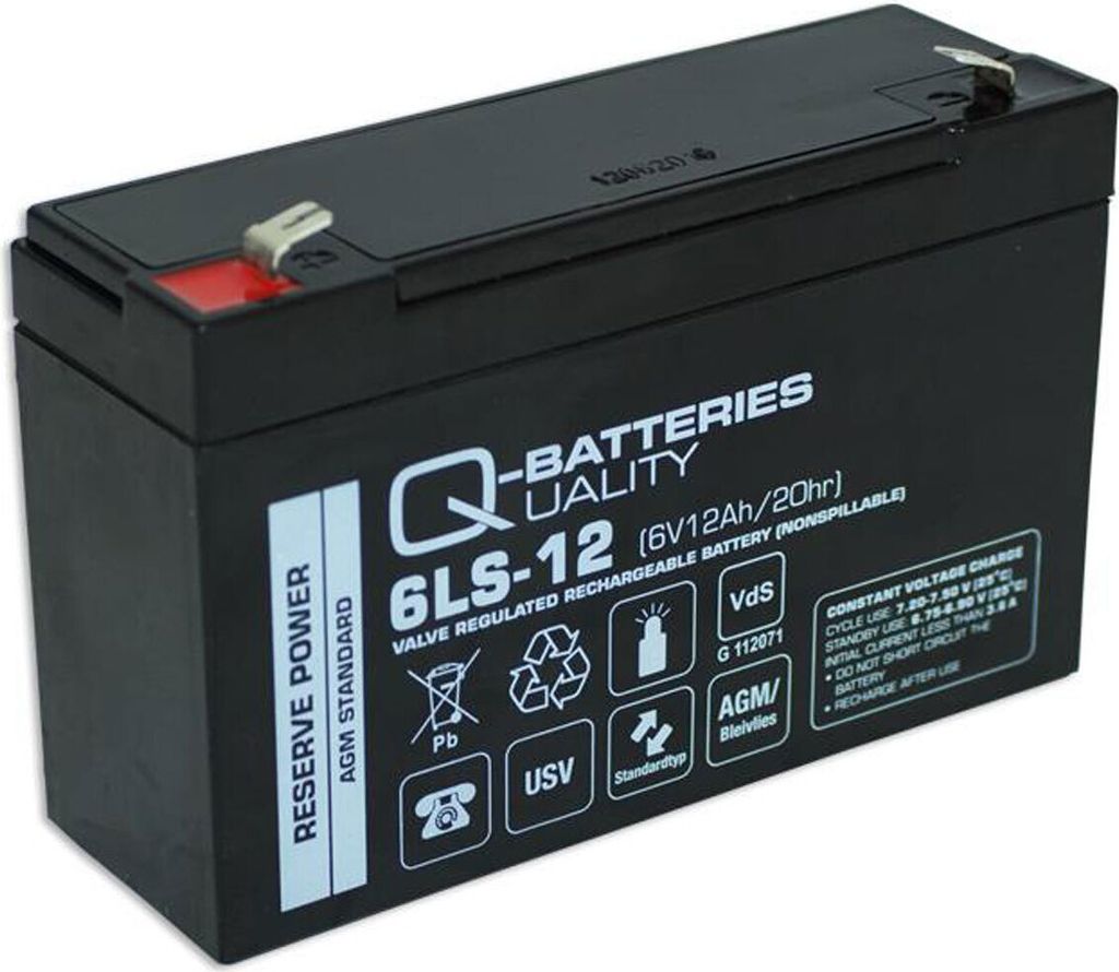 Ersatzakku für Panasonic LC-R0612P1 6V 12Ah AGM Batterie