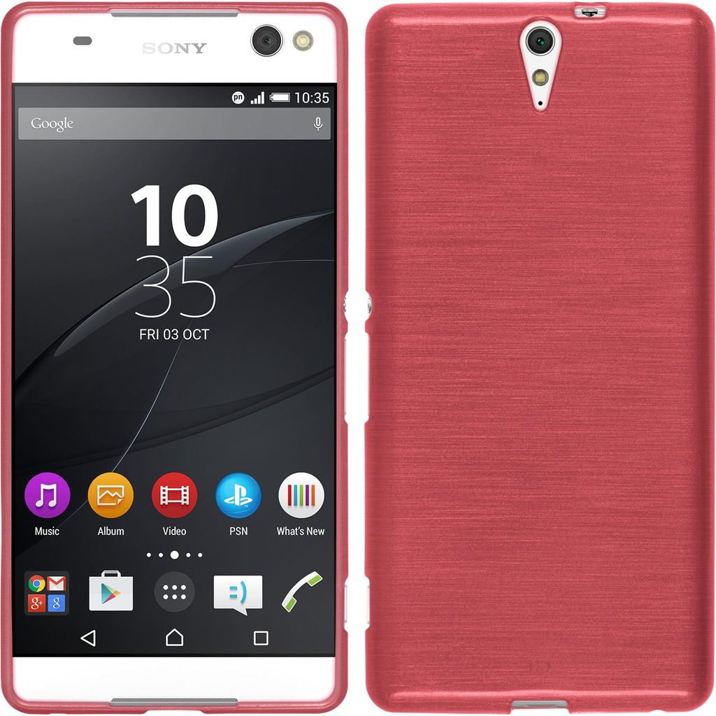 PhoneNatic Case kompatibel mit Sony Xperia C5 Ultra - rosa Produktbild 