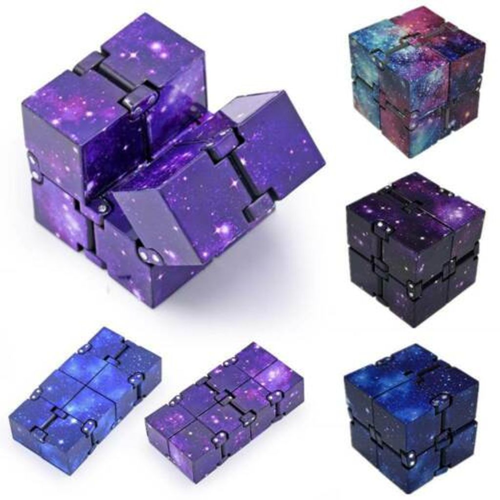 Kinder Sensory Infinity Cube Stress Zappeln Spielzeug für Autismus Angst Relief 