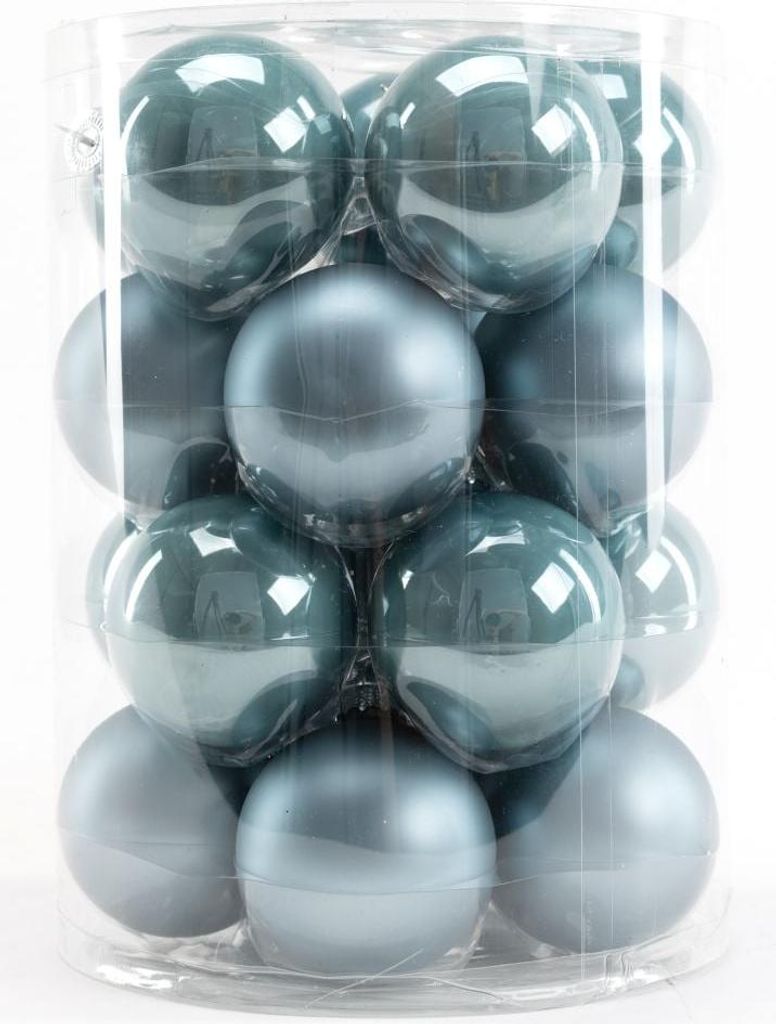 TrendLine Weihnachtskugeln aus Glas Ø 6 cm dämmerungsblau Produktbild 