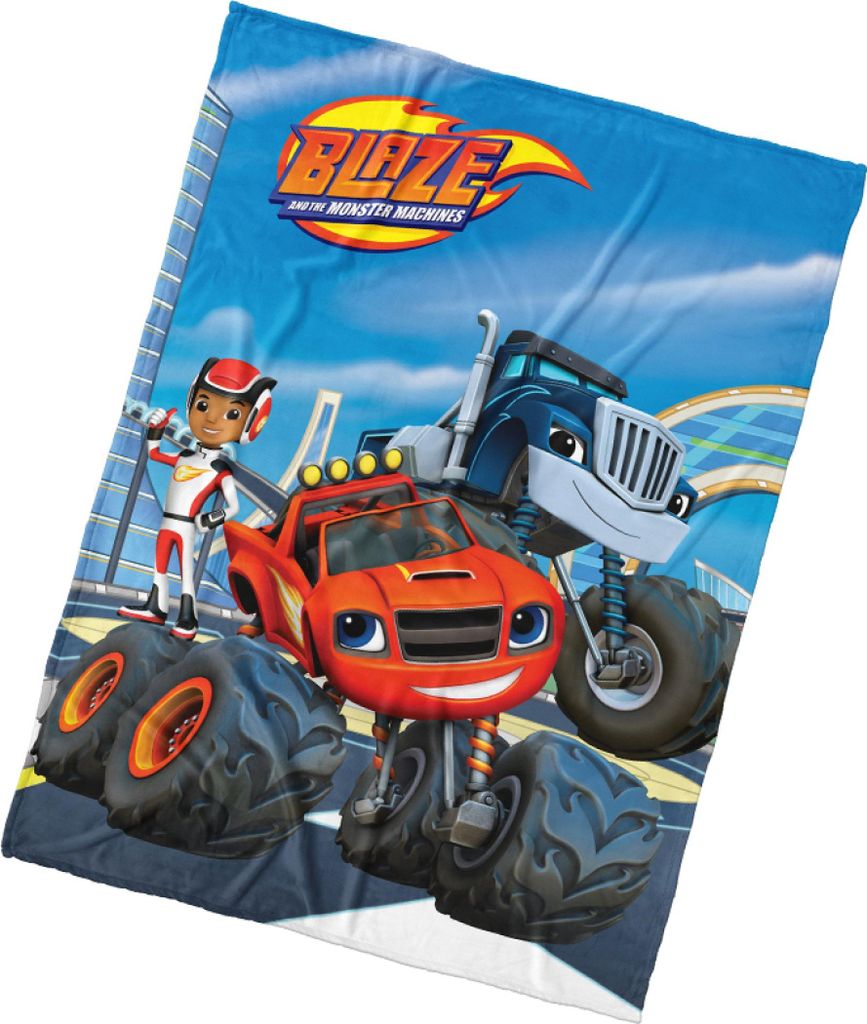 Kinderdecke Überwurf Koralle 150x200 Blaze Cars Produktbild 