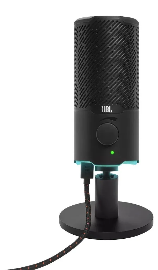 Microphone JBL Quantum Stream noir pour télétravail et visioconférence - 3