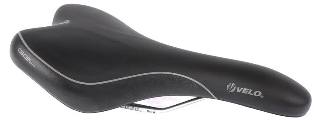 Selle de vélo en gel pour homme avec canal de ventilation central